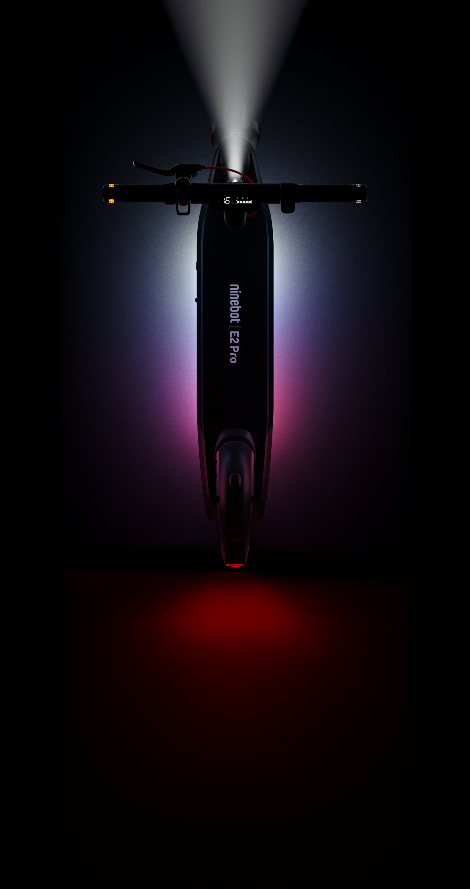 Ninebot E2 Pro E-Scooter - Long-Range Commuter with 10" Tires, Fast Folding & Powerful Headlight for Adults