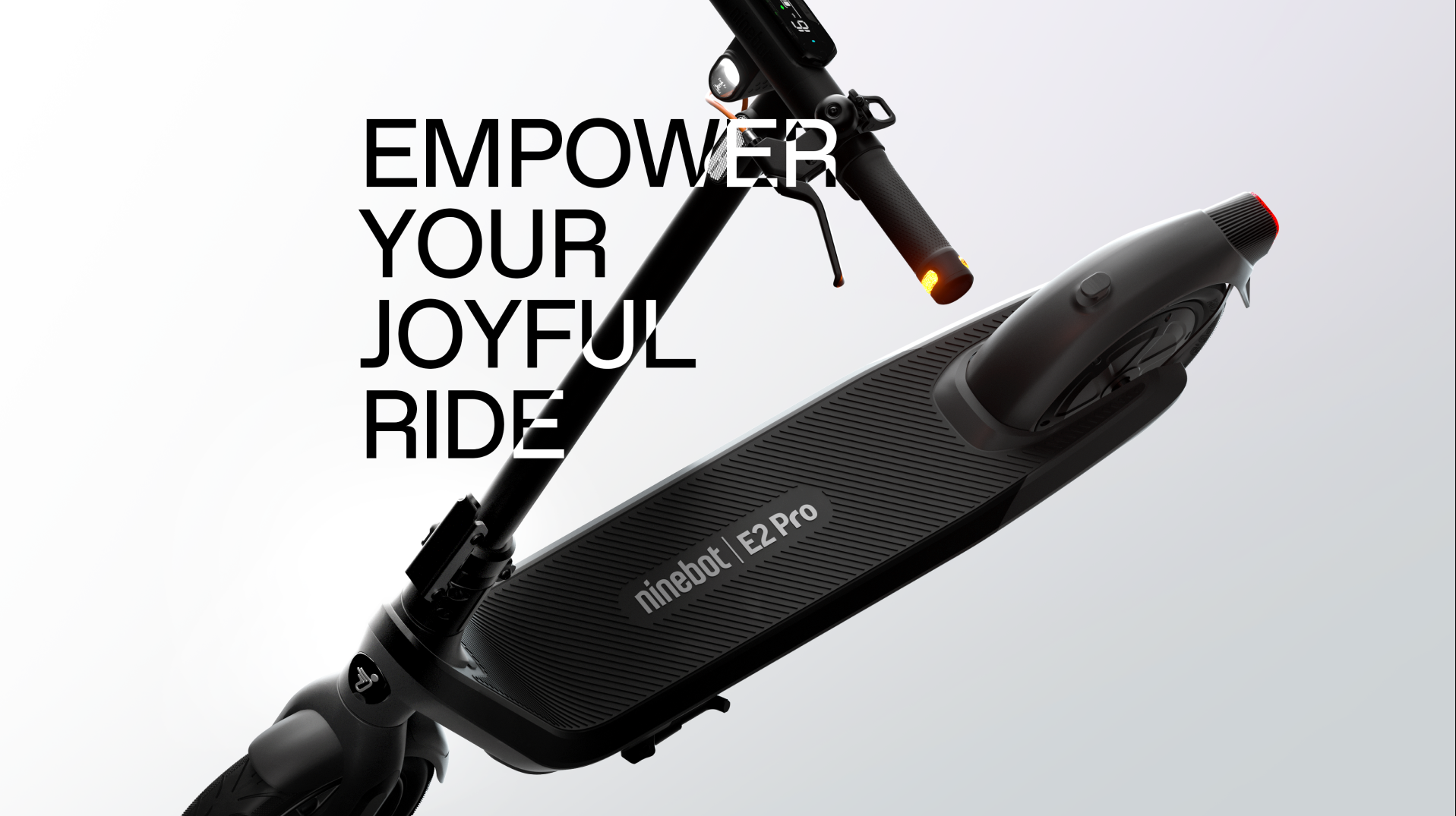 Ninebot E2 Pro E-Scooter - Long-Range Commuter with 10" Tires, Fast Folding & Powerful Headlight for Adults